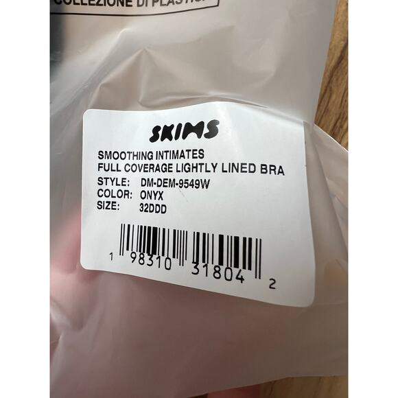 NEW Skims Women's 32DDD Smoothing Intimates Full Coverage Lightly Lined Bra ONYX - Picture 11 of 11